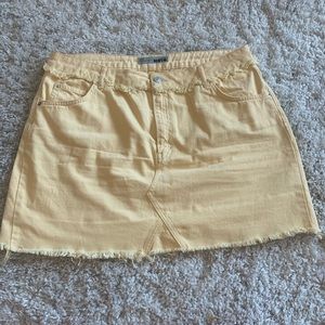 Topshop Yellow Skirt